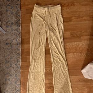 We wore what towel terry kick flare pants